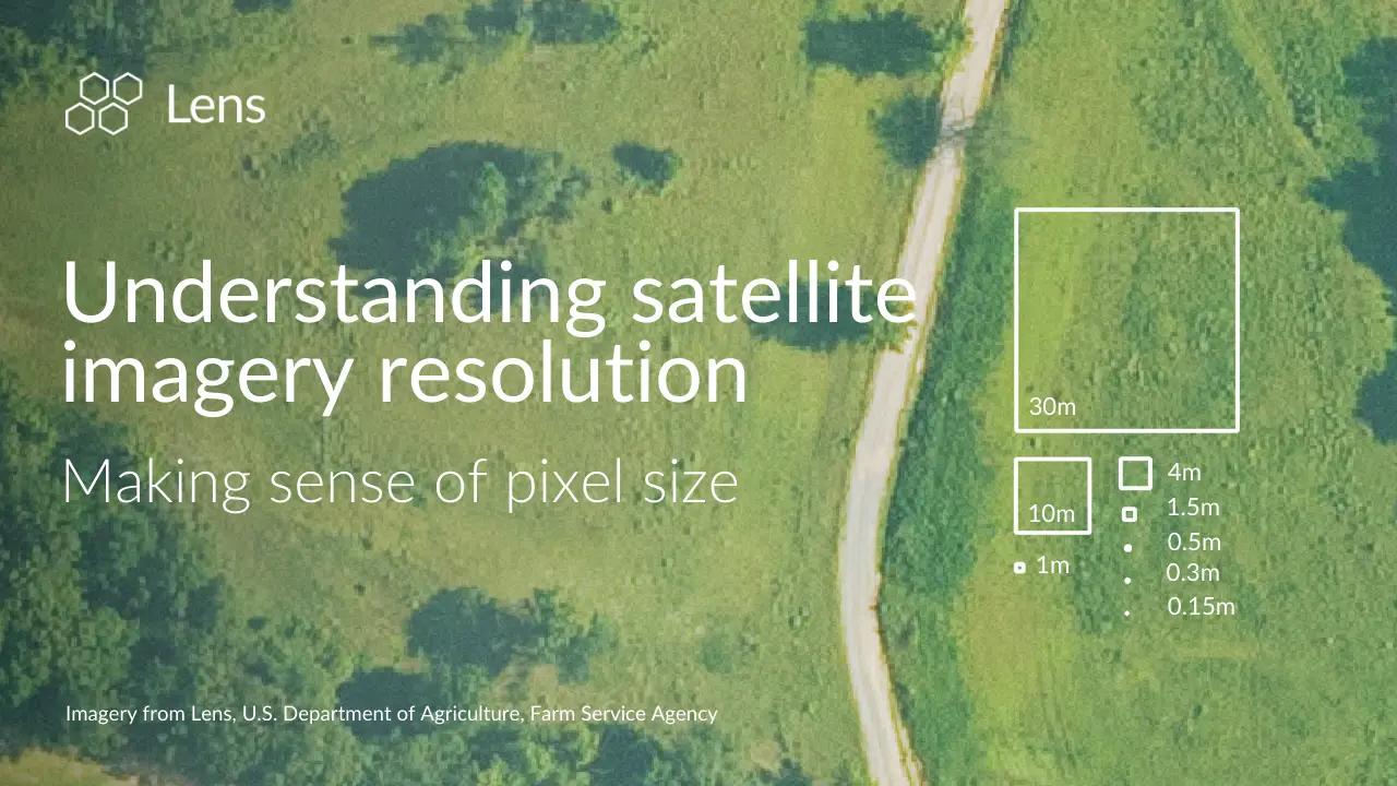 Understanding satellite imagery resolution