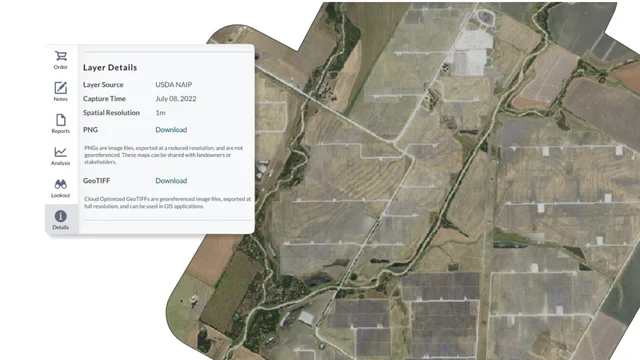 Introducing GeoTIFF downloads for NAIP and Sentinel-2 imagery in Lens